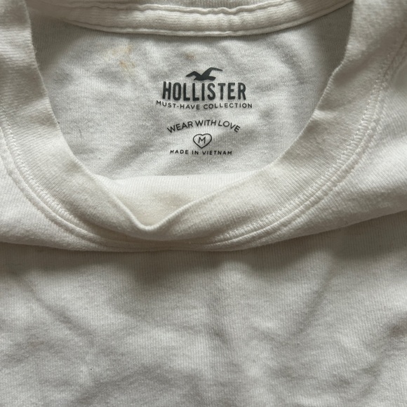 white baby cropped tee - Picture 2 of 2